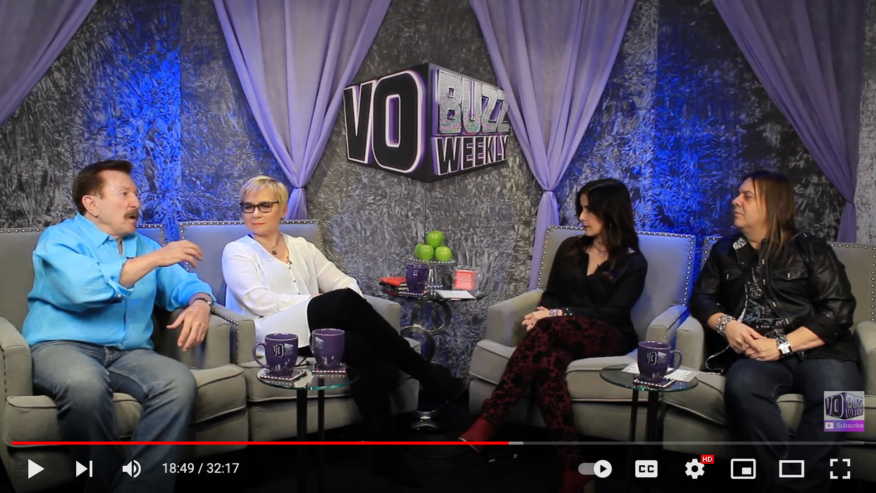 Harvey and Cathy with VO Buzz weekly